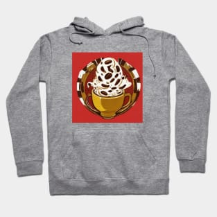 Coffee Retro Roast Decaf French Press Hoodie